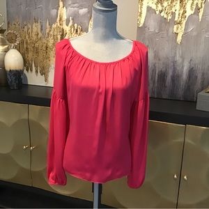 Magenta Long Sleeves Blouse